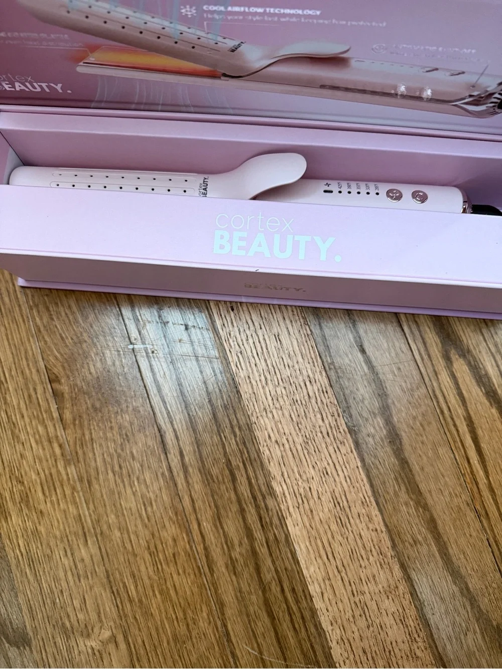 Cortex Pink 2-In-1 Airglider Cool Air Flat Iron BNIB!